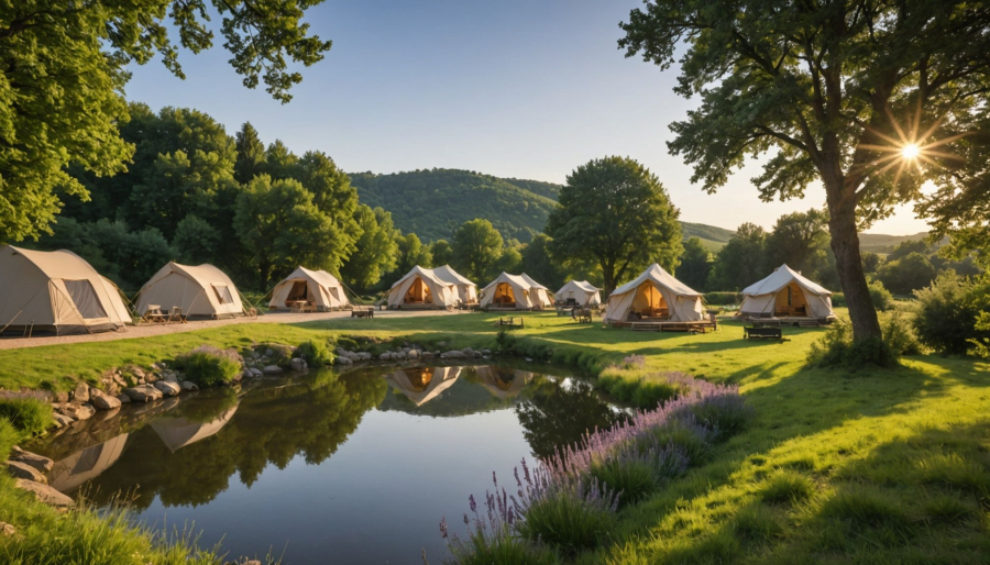 Camping 5 étoiles aveyron informations : cadre et environnement